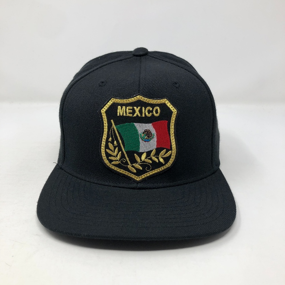 Mexico Flag Bandera Patch Snapback Hat Sombrero
